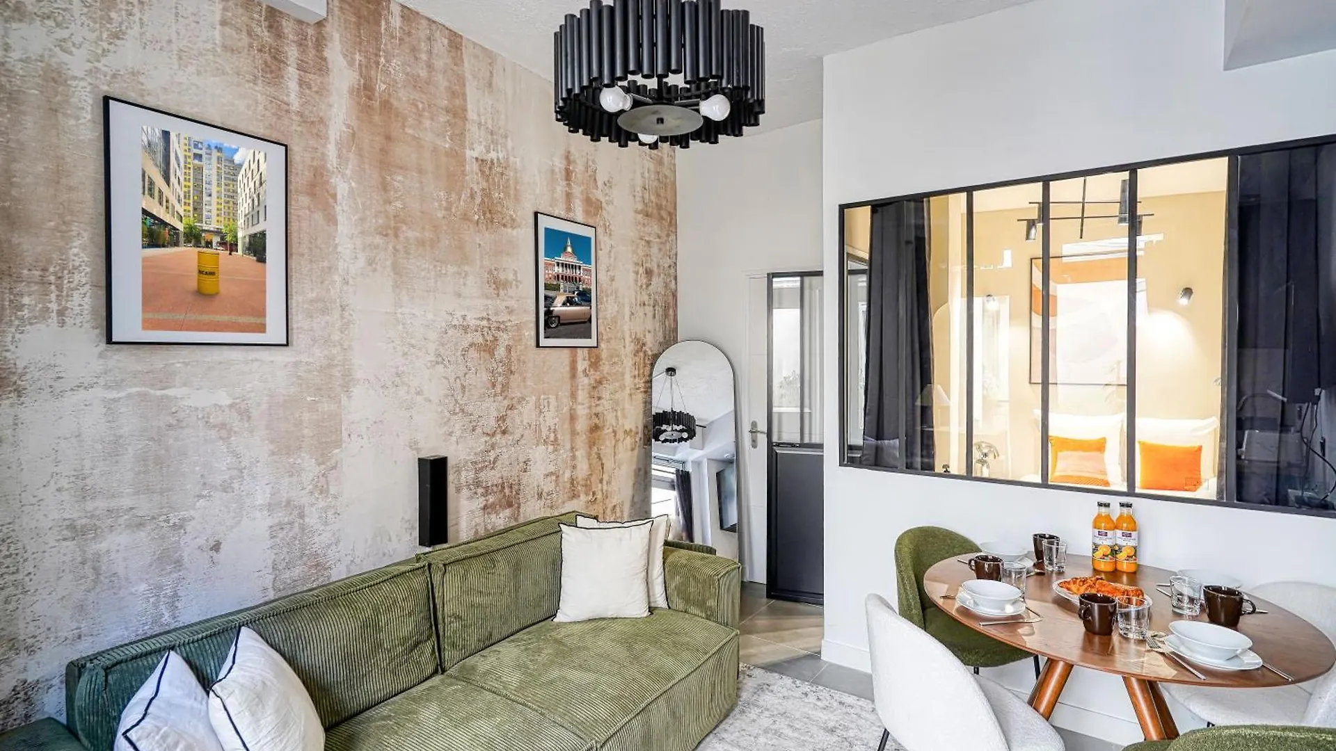 Elegant Loft Avec 2 Chambres Au Coeur De Párizs Franciaország
