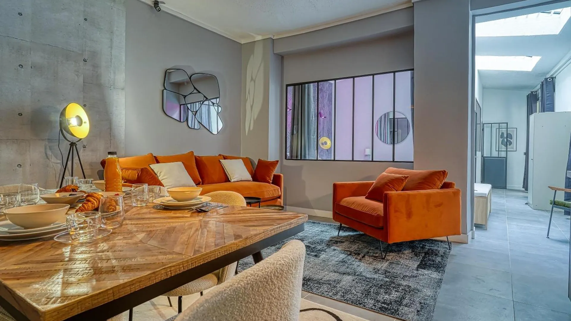 Elegant Loft Avec 2 Chambres Au Coeur De פריז 0*,